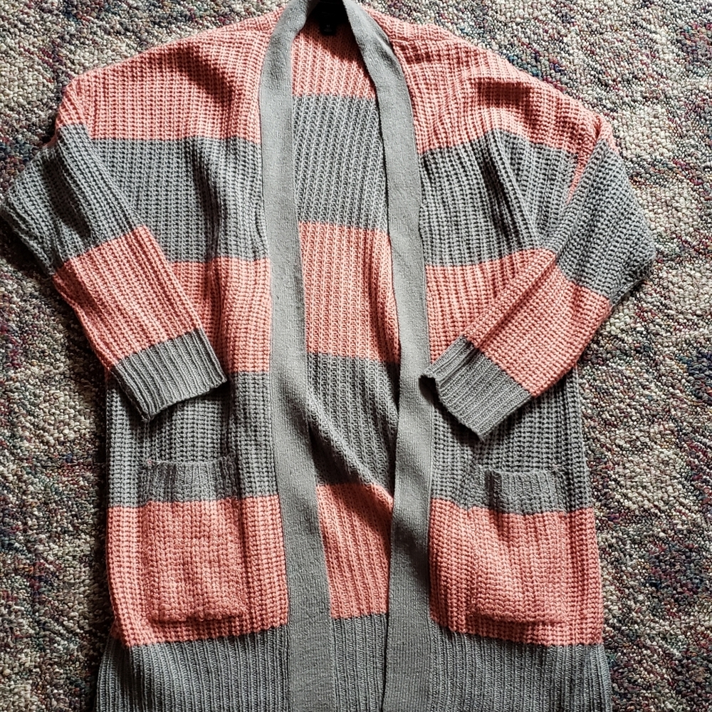 Striped Knit Cardigan